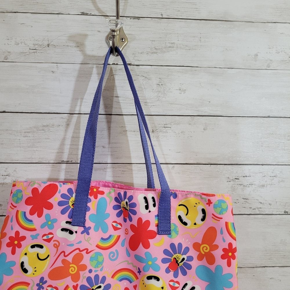 Estee Lauder Hattie Stewart Tote Bag Fun Print Beach Bag - Picture 3 of 11